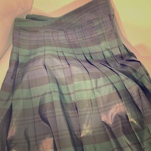 STUNNING Talbots BlackWatch plaid holiday skrt 14p